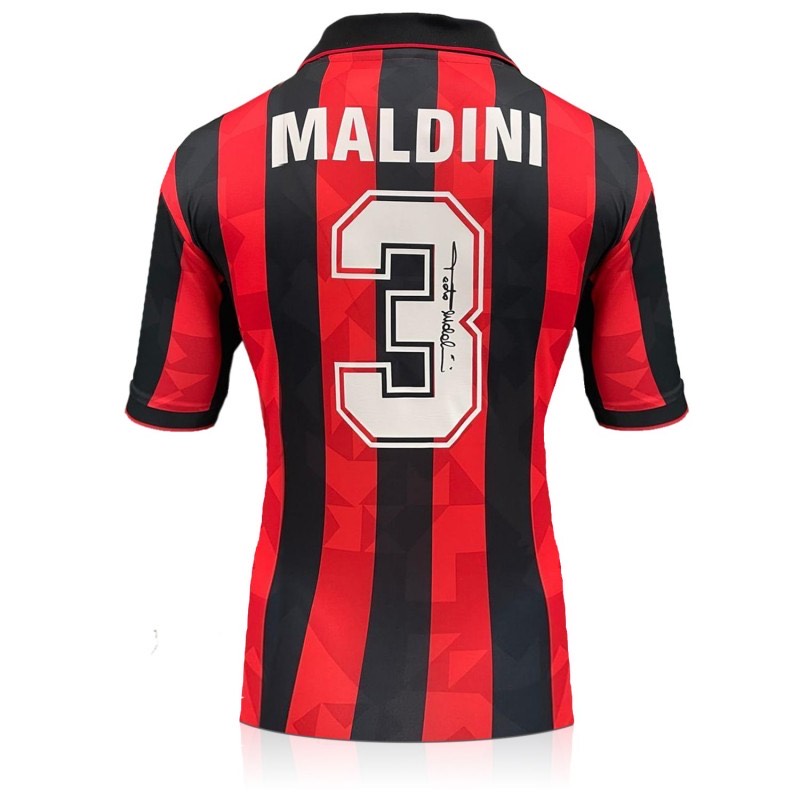 Paolo Maldini 1994 Signed AC Milan Shirt